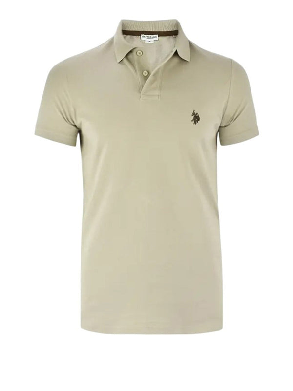 U.S. Polo Asssn. Polo Manica Corta Basic Piquet Uomo Mod. US41197001 328 Beige