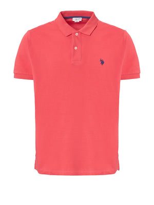U.S. Polo Asssn. Polo Manica Corta Basic Piquet Uomo Mod. US41197001 355 Corallo