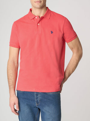 U.S. Polo Asssn. Polo Manica Corta Basic Piquet Uomo Mod. US41197001 355 Corallo
