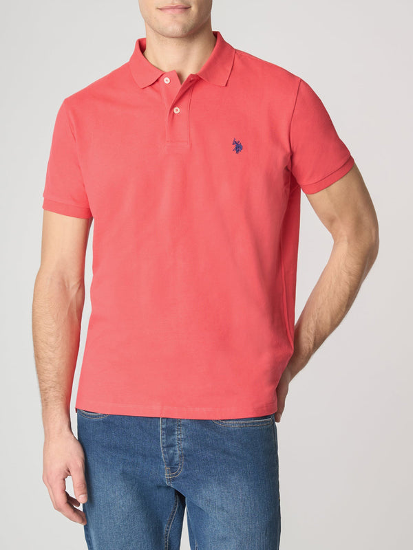 U.S. Polo Asssn. Polo Manica Corta Basic Piquet Uomo Mod. US41197001 355 Corallo