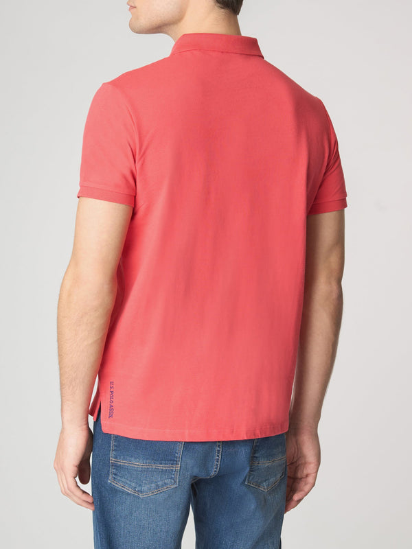 U.S. Polo Asssn. Polo Manica Corta Basic Piquet Uomo Mod. US41197001 355 Corallo