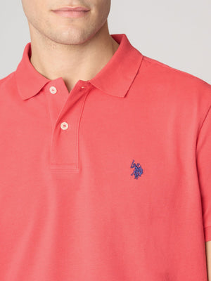 U.S. Polo Asssn. Polo Manica Corta Basic Piquet Uomo Mod. US41197001 355 Corallo