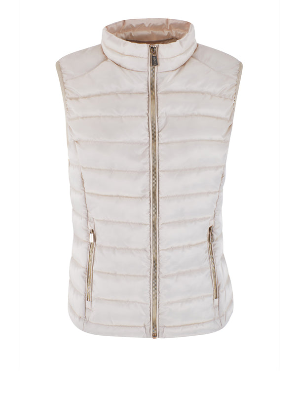 Yes Zee Smanicato Giubbino Donna Smanicato Trapuntato Donna Mod. J231 M600 0222 Beige