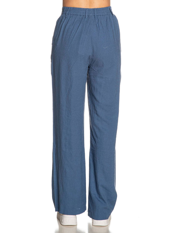 Yes Zee Pantalone Pantalone Donna In Misto Lino Donna Mod. P347 V600 0704 Avio