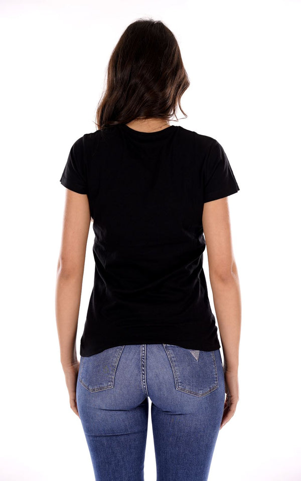 Yes Zee T-shirt T-Shirt Donna Girocollo, M/C Donna Mod. T222 T901 0801 Nero