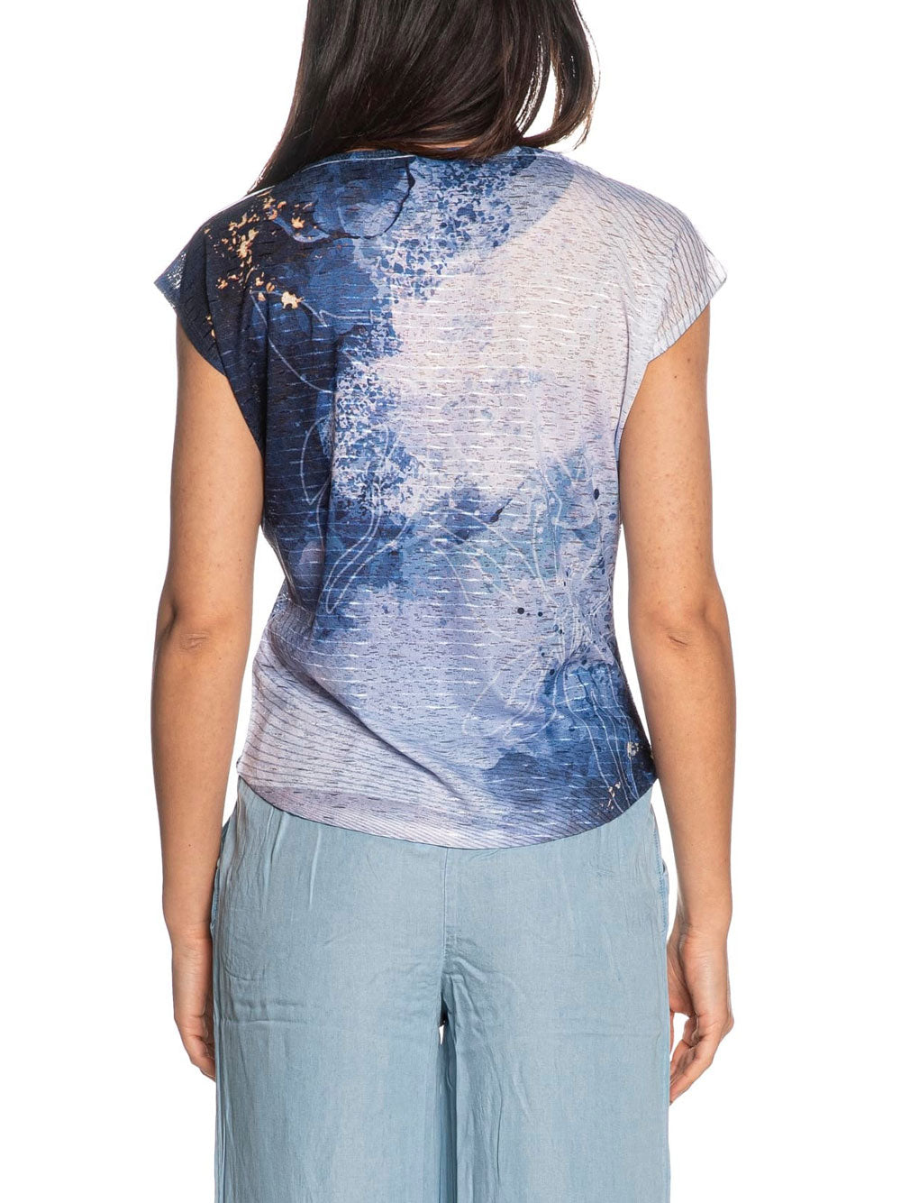 Yes Zee T-shirt T-Shirt Donna Smanicata, Stampa Sublimatica Donna Mod ...