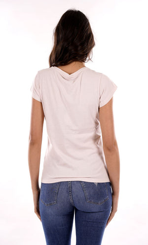 Yes Zee T-shirt Donna Girocollo, M/C Donna Mod. T257 SG00 0441 Rosa Tenue