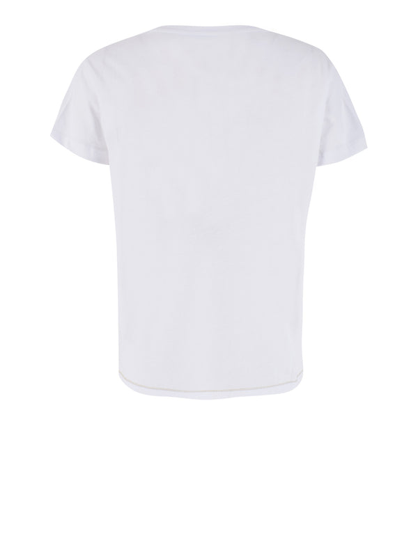 Yes Zee T-shirt Donna Diritta, Girocollo, M/C Donna Mod. T264 SG00 0101 Bianco