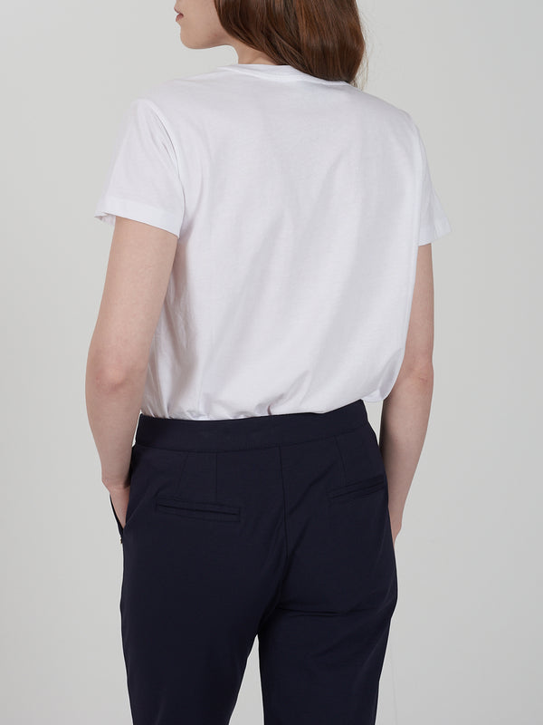 Yes Zee T-shirt Donna Diritta, Girocollo, M/C Donna Mod. T264 SG00 0101 Bianco