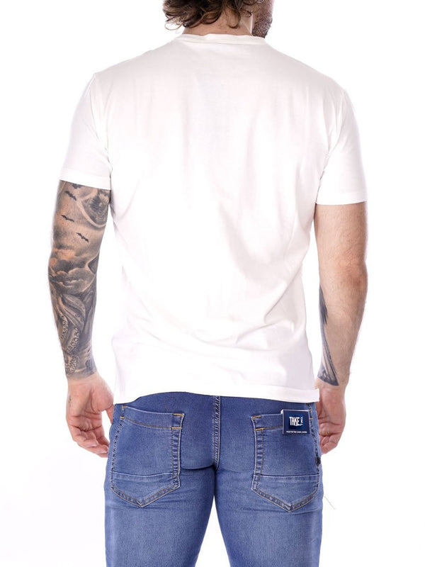 Yes Zee T-shirt Uomo Girocollo, M/C Uomo Mod. T778 TA00 0107 Gesso