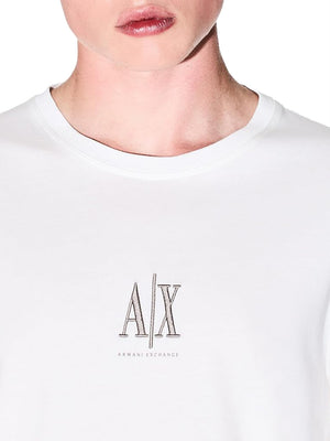 A|X Armani Exchange T-shitr Manica Lunga Uomo Mod. XM000364 U0009 Bianco