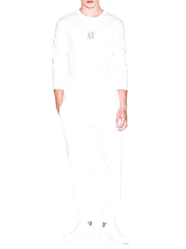 A|X Armani Exchange T-shitr Manica Lunga Uomo Mod. XM000364 U0009 Bianco