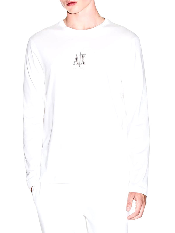 A|X Armani Exchange T-shitr Manica Lunga Uomo Mod. XM000364 U0009 Bianco
