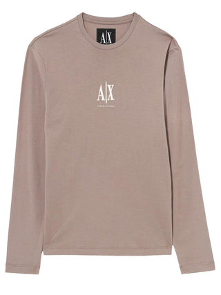 A|X Armani Exchange T-shitr Manica Lungal Uomo Mod. XM000364 U6107 Nocciola