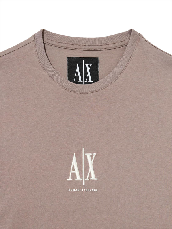 A|X Armani Exchange T-shitr Manica Lungal Uomo Mod. XM000364 U6107 Nocciola