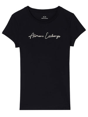 A|X Armani Exchange T-shirt Donna Mod. XW001457 MC021 Nero