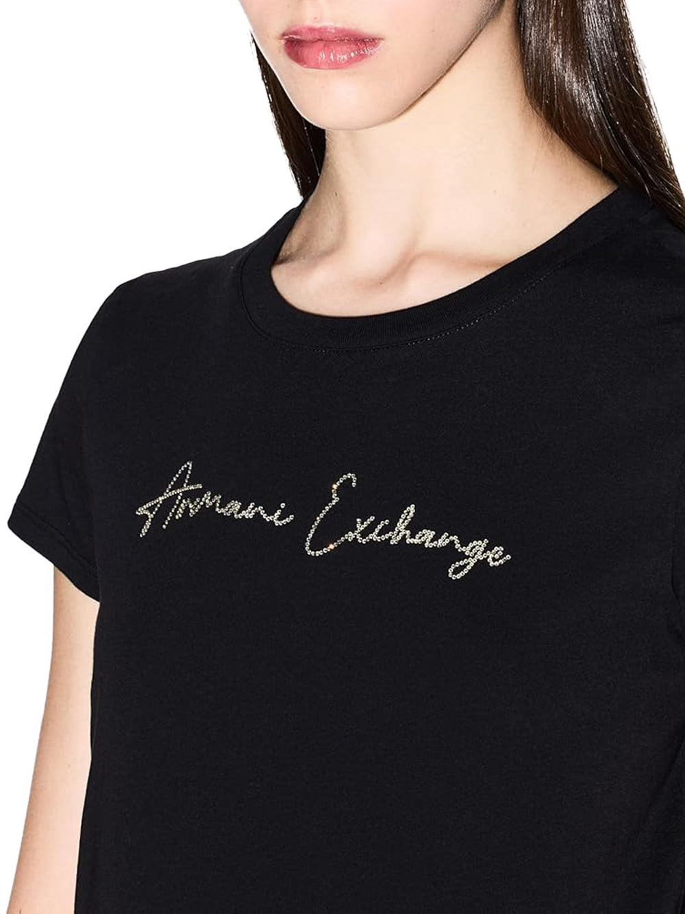 A|X Armani Exchange T-shirt Donna Mod. XW001457 MC021 Nero