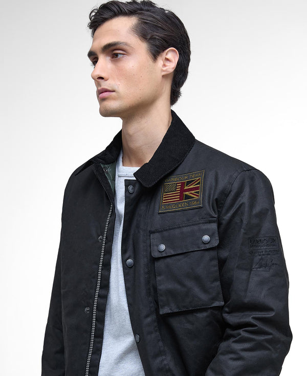 Barbour Giubbino Uomo Mod. International Workers Wax MWX1853-BK51 BK51 NERO