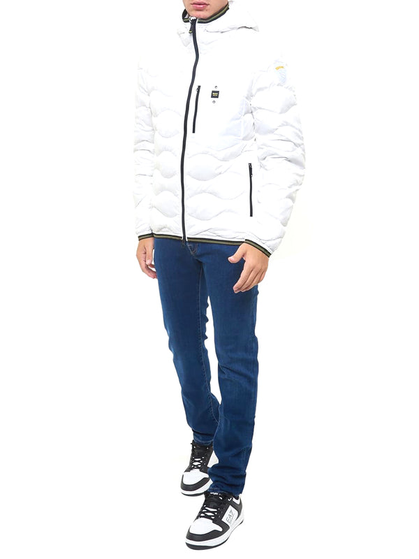Blauer Giubbotto corto Mod. BLUC03074 006355 100 Bianco