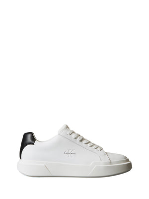 Calvin Klein Sneakers Uomo Mod. YM0YM01344 PELLE 01W Bianco