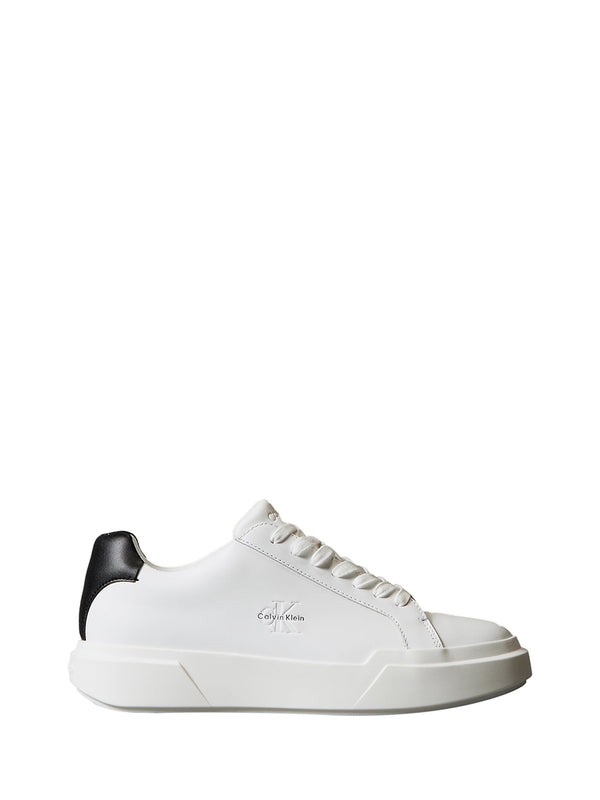 Calvin Klein Sneakers Uomo Mod. YM0YM01344 PELLE 01W Bianco