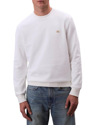 Calvin Klein Jeans Felpa Girocollo Uomo Mod. LV04RC273G YAF Bianco