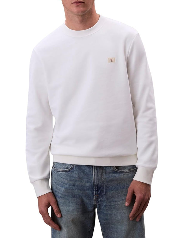 Calvin Klein Jeans Felpa Girocollo Uomo Mod. LV04RC273G YAF Bianco