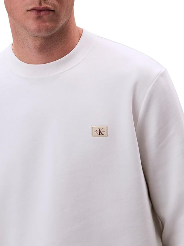 Calvin Klein Jeans Felpa Girocollo Uomo Mod. LV04RC273G YAF Bianco