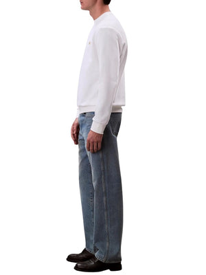 Calvin Klein Jeans Felpa Girocollo Uomo Mod. LV04RC273G YAF Bianco