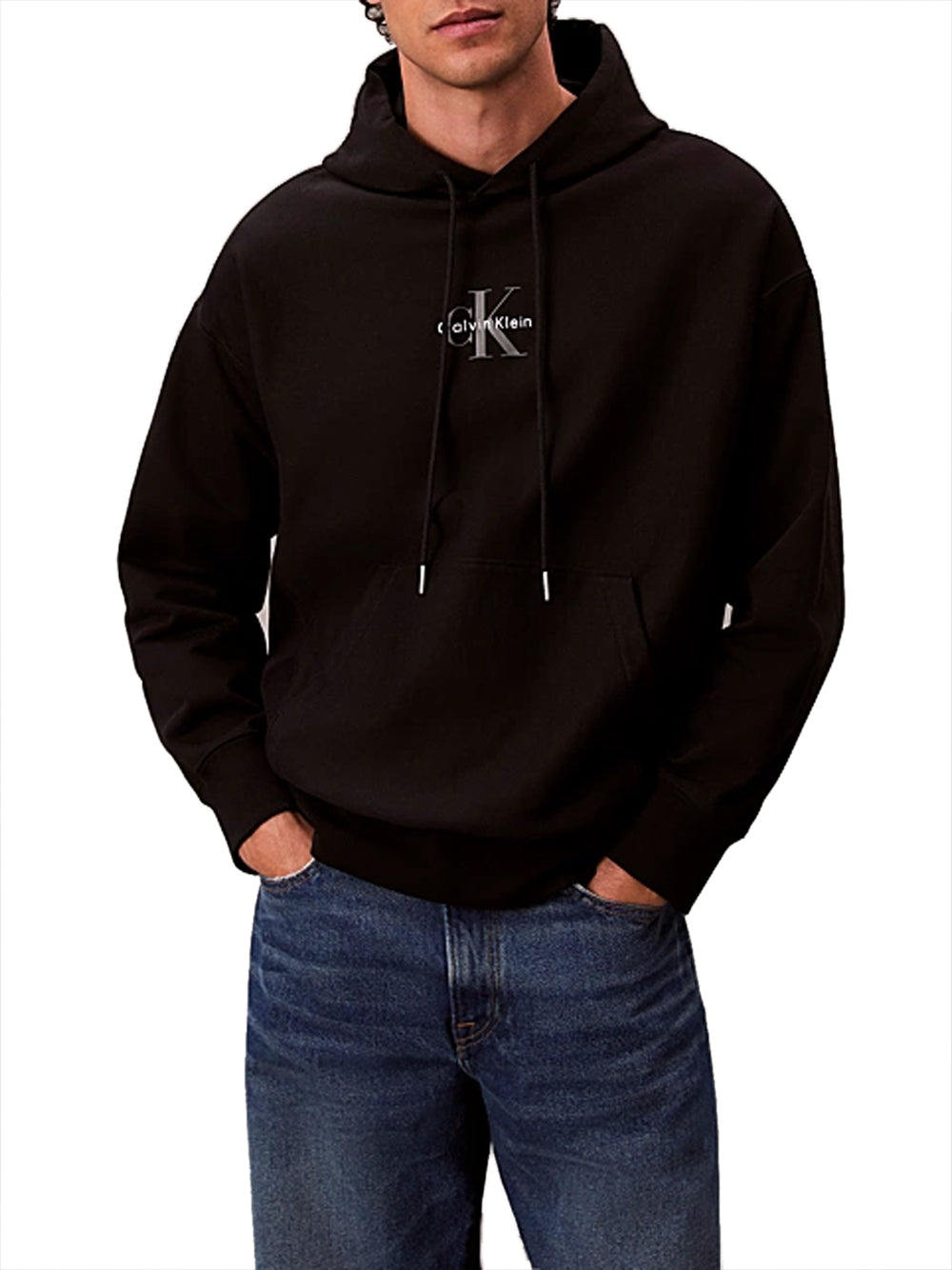 Calvin Klein Jeans Felpa cappuccio Uomo Mod. LV4RC281 UB1 Nero