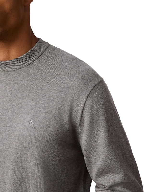 Calvin Klein Jeans Maglione Girocollo Uomo Mod. LV4RC309G P7E Grigio