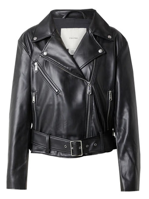 Calvin Klein Jeans Giubbotto pelle Donna Mod. LVO44C532G BAE Nero