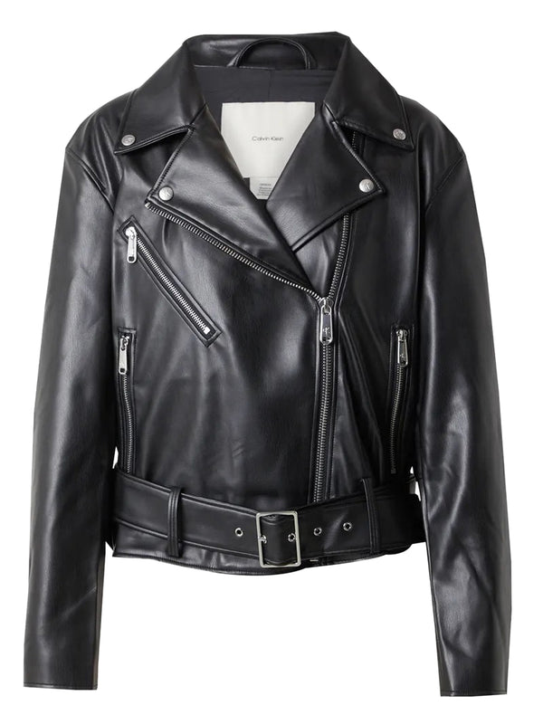 Calvin Klein Jeans Giubbotto pelle Donna Mod. LVO44C532G BAE Nero