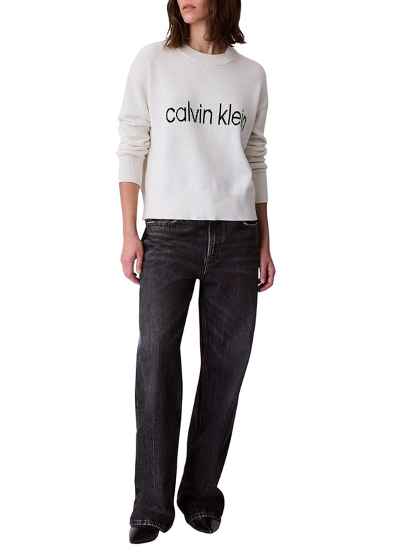 Calvin Klein Jeans Maglia Donna Mod. LVO47C311G YAS Panna