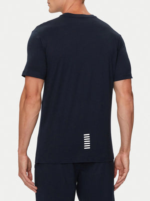 Ea7 Emporio Armani T-shirt Uomo Mod. 8NPT25 PJVPZ 1562 Blu