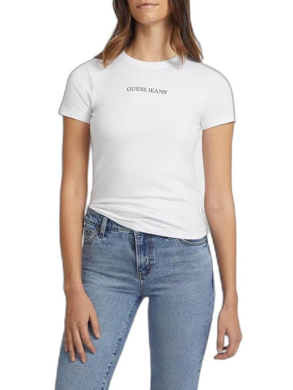 GUESS JEANS T-shirt Donna Mod. W4YI01 J1314 G011 Bianco