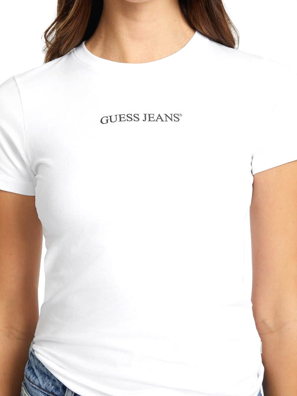 GUESS JEANS T-shirt Donna Mod. W4YI01 J1314 G011 Bianco