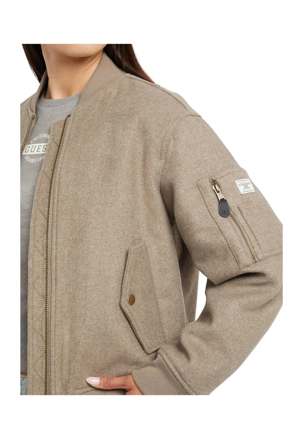 Guess Giubbotto corto Donna Mod. W5BL14 W1482 H18S Beige