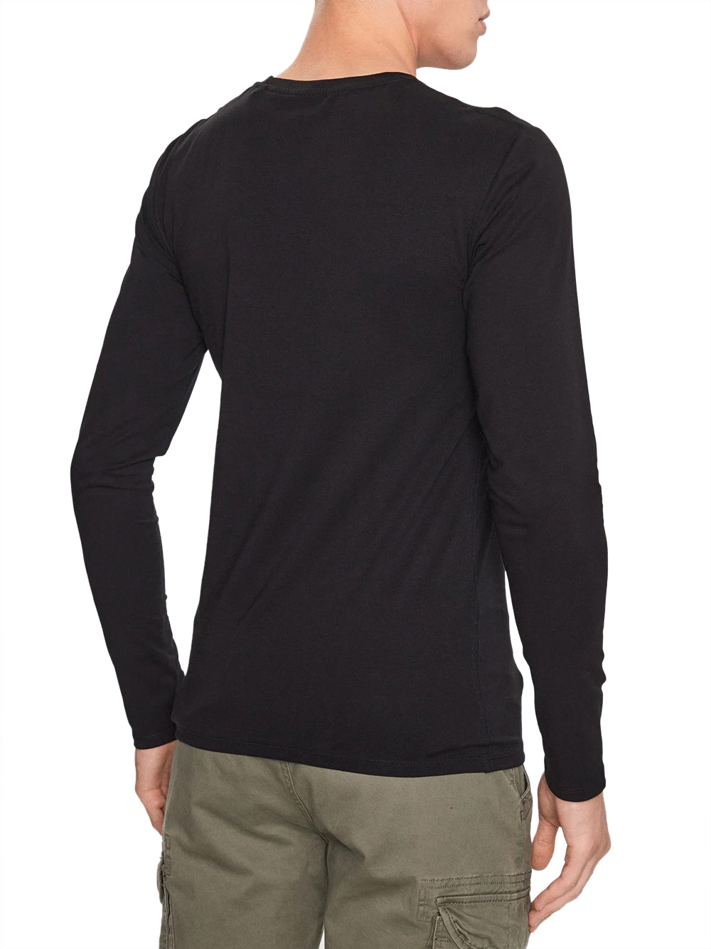 Guess T-shitr manica lunga Uomo Mod. M2YI28 J1314 JBLK Nero