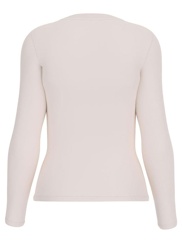 Guess T-shitr Manica Lunnga Donna Mod. W5BI75 J1314 G012 Panna