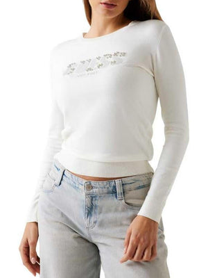 Guess Maglia Donna Mod. W5BR40 Z2NQ2 G012 Panna