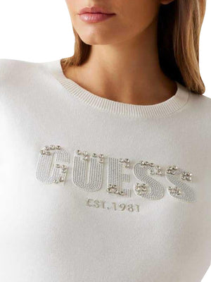 Guess Maglia Donna Mod. W5BR40 Z2NQ2 G012 Panna