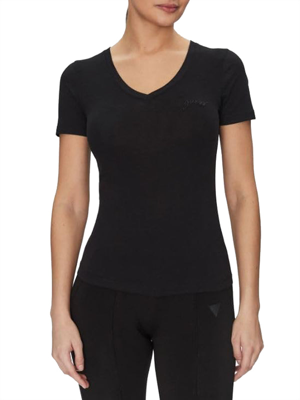 Guess T-shirt Donna Mod. W5GP31 KCSX2 JBLK Nero