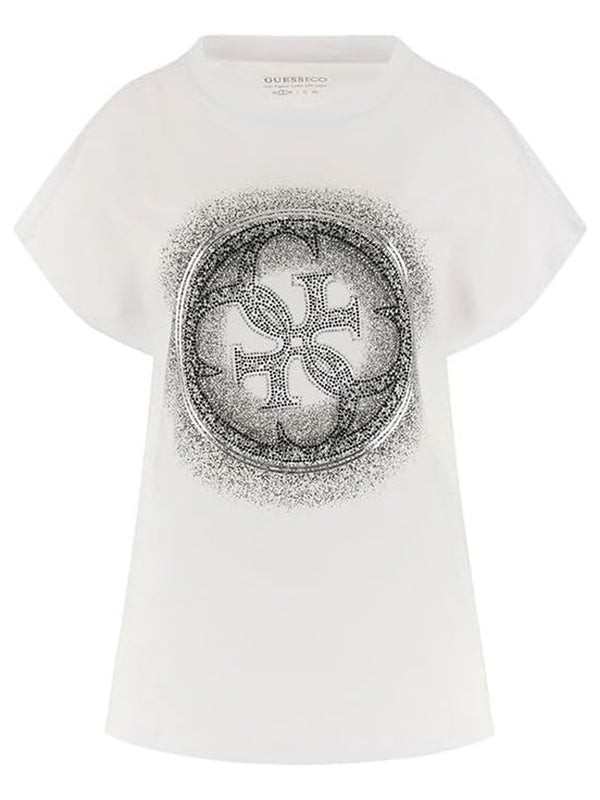 Guess T-shirt Donna Mod. W5YI14 I3Z14 G011 Bianco
