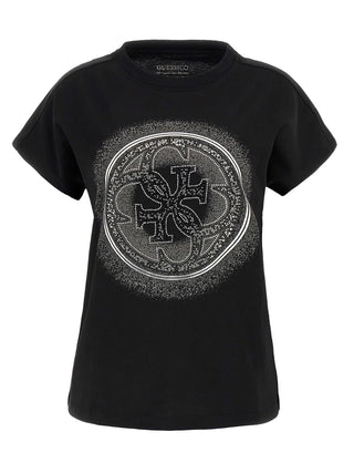 Guess T-shirt Donna Mod. W5YI14 I3Z14 JBLK Nero