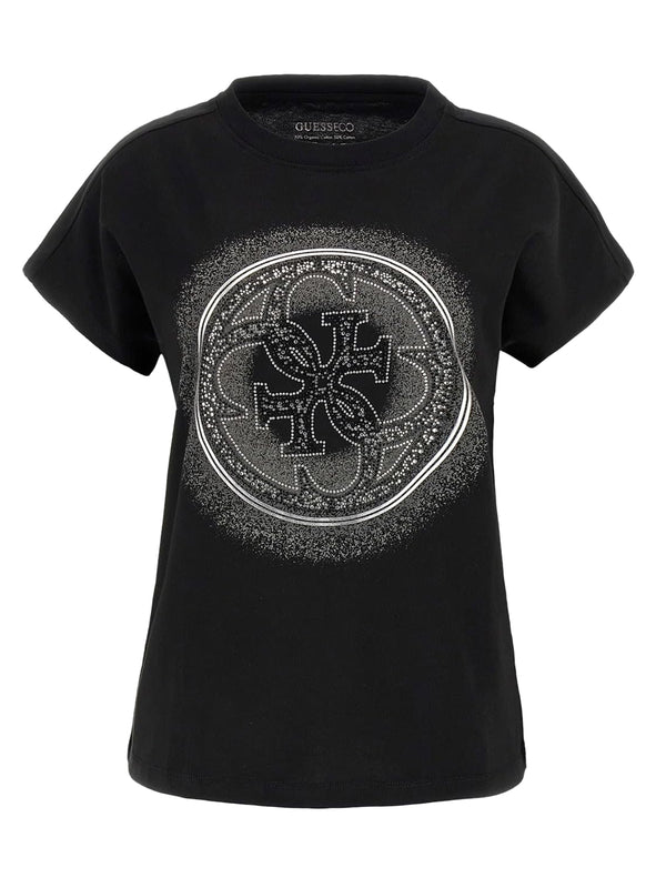 Guess T-shirt Donna Mod. W5YI14 I3Z14 JBLK Nero
