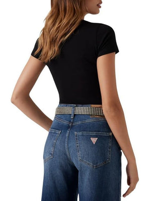 Guess T-shirt Donna Mod. W5YI46 J1314 JBLK Nero
