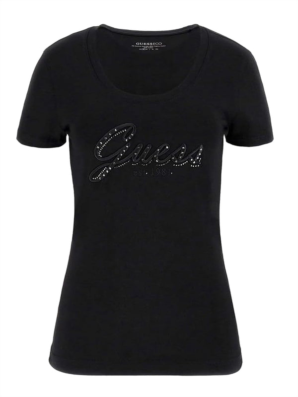 Guess T-shirt Donna Mod. W5YI46 J1314 JBLK Nero