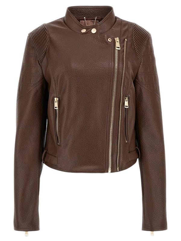 Guess Giubbotto pelle Donna Mod. W5YL19 WHDS0 FN09 Moro