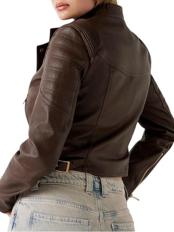 Guess Giubbotto pelle Donna Mod. W5YL19 WHDS0 FN09 Moro
